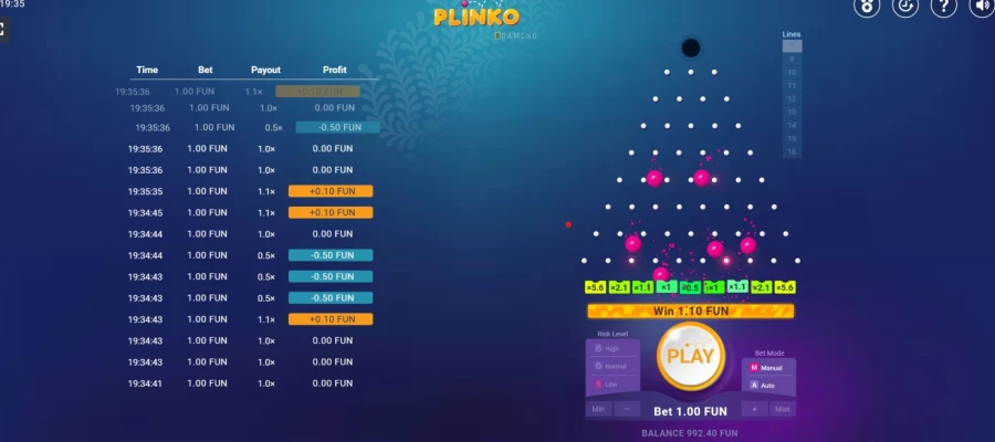 Plinko podvod